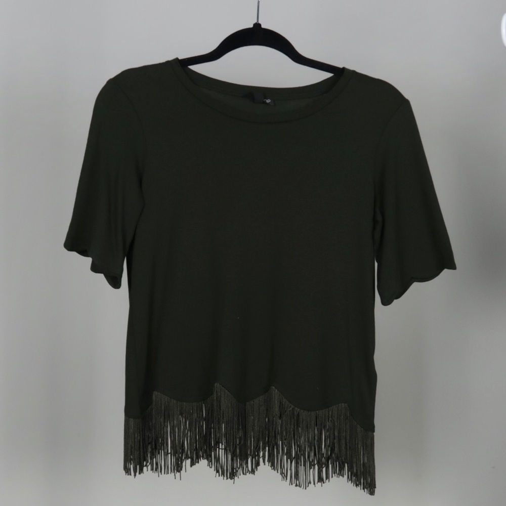 TOPSHOP Forest Green Blouse